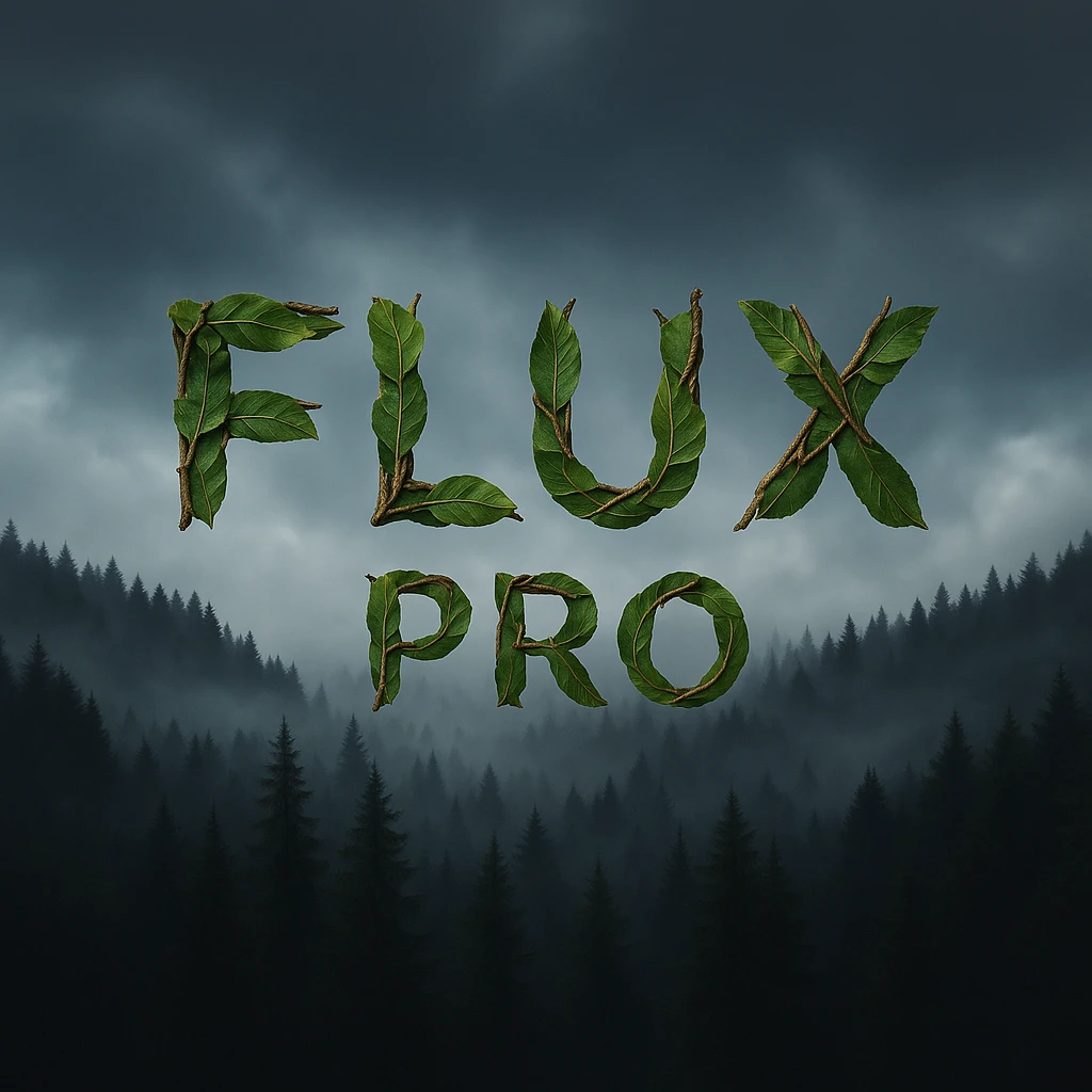 recreate this image but make more readable, remove 1.1 and add pro, text should be made from leaves and sticks emoji