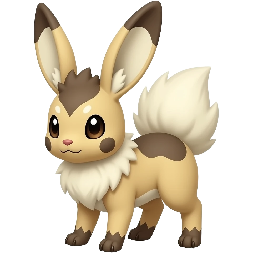 Trico-Buneary-Mudsdale-Jackalope-fusion-hybrid-animal-creature with long ears emoji