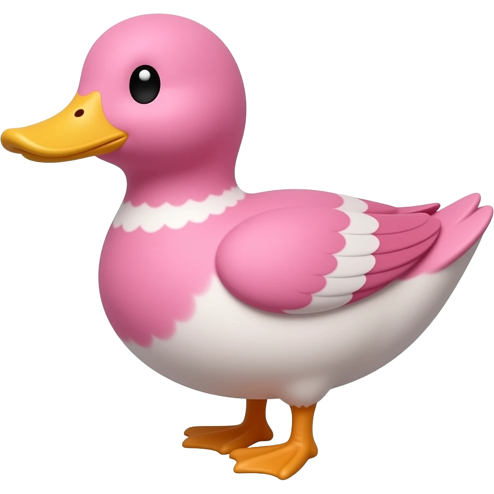 Pink duck emoji