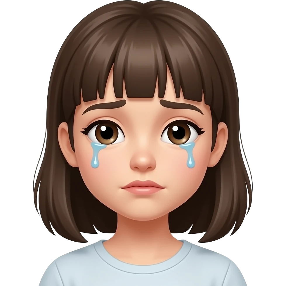 cry girl emoji