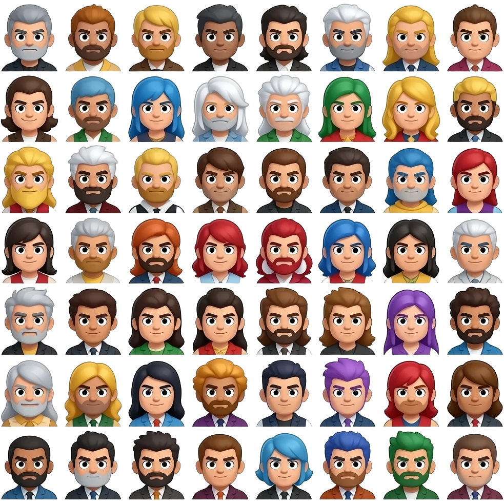 brawl stars with all 100 brawlers from brawl stars includin sirius emoji
