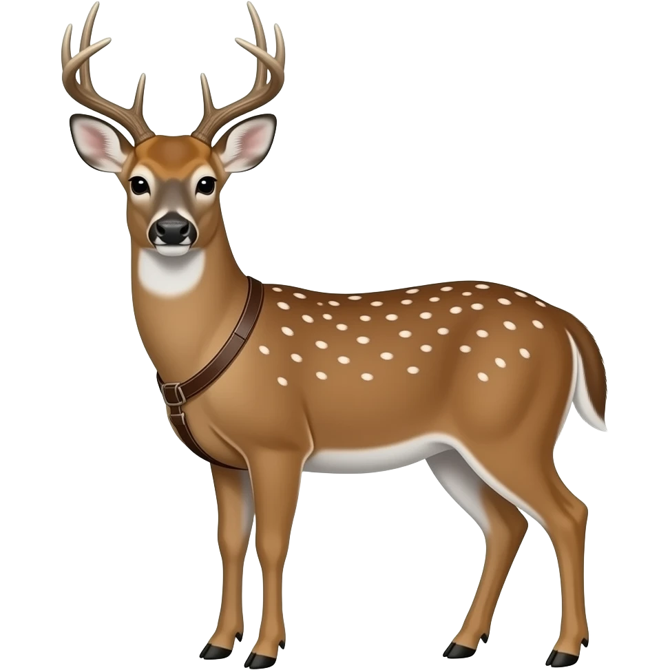 hunter with white tail deer emoji