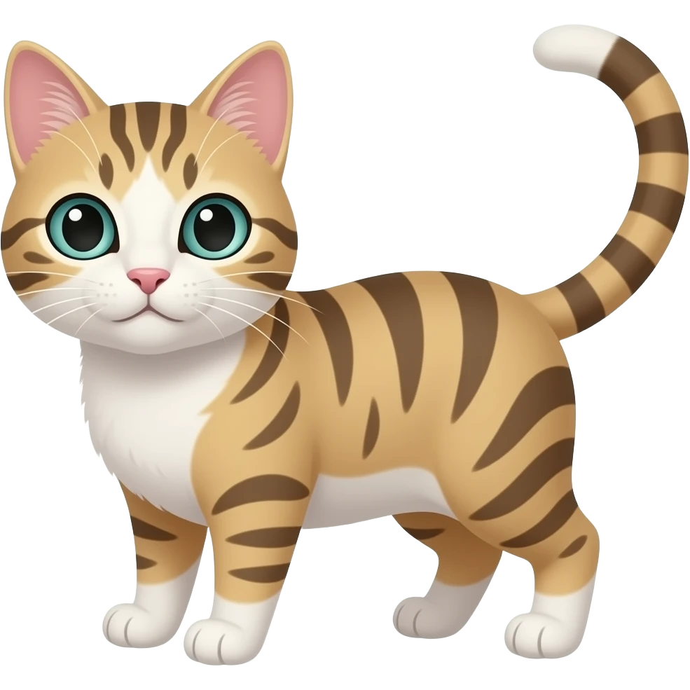 Eyes (cat), tail (cat), and paws (cat) emoji