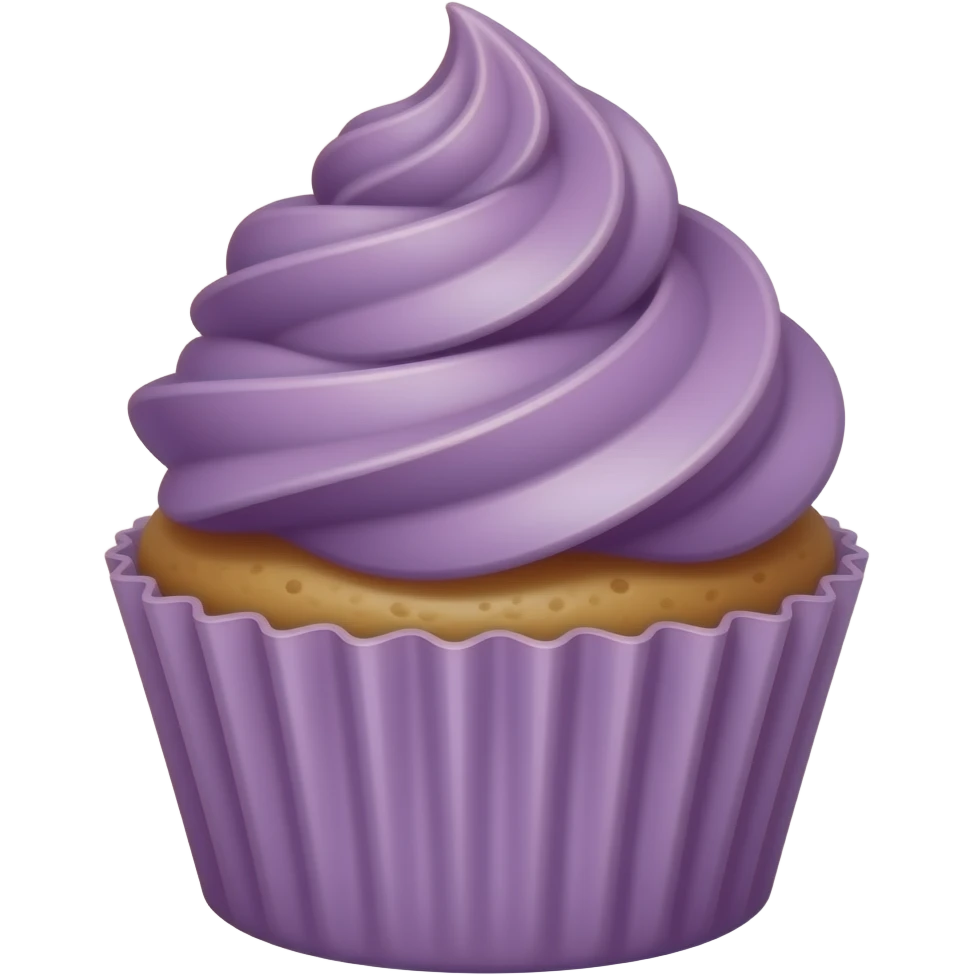 Purple Ribboned Purple cupcake emoji