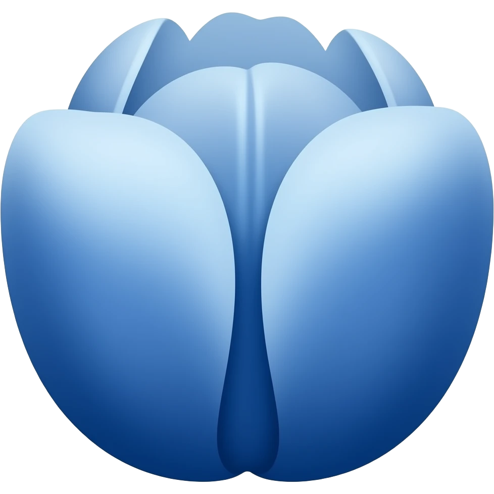 Tulipan color azul 🌷asi pero en azul emoji