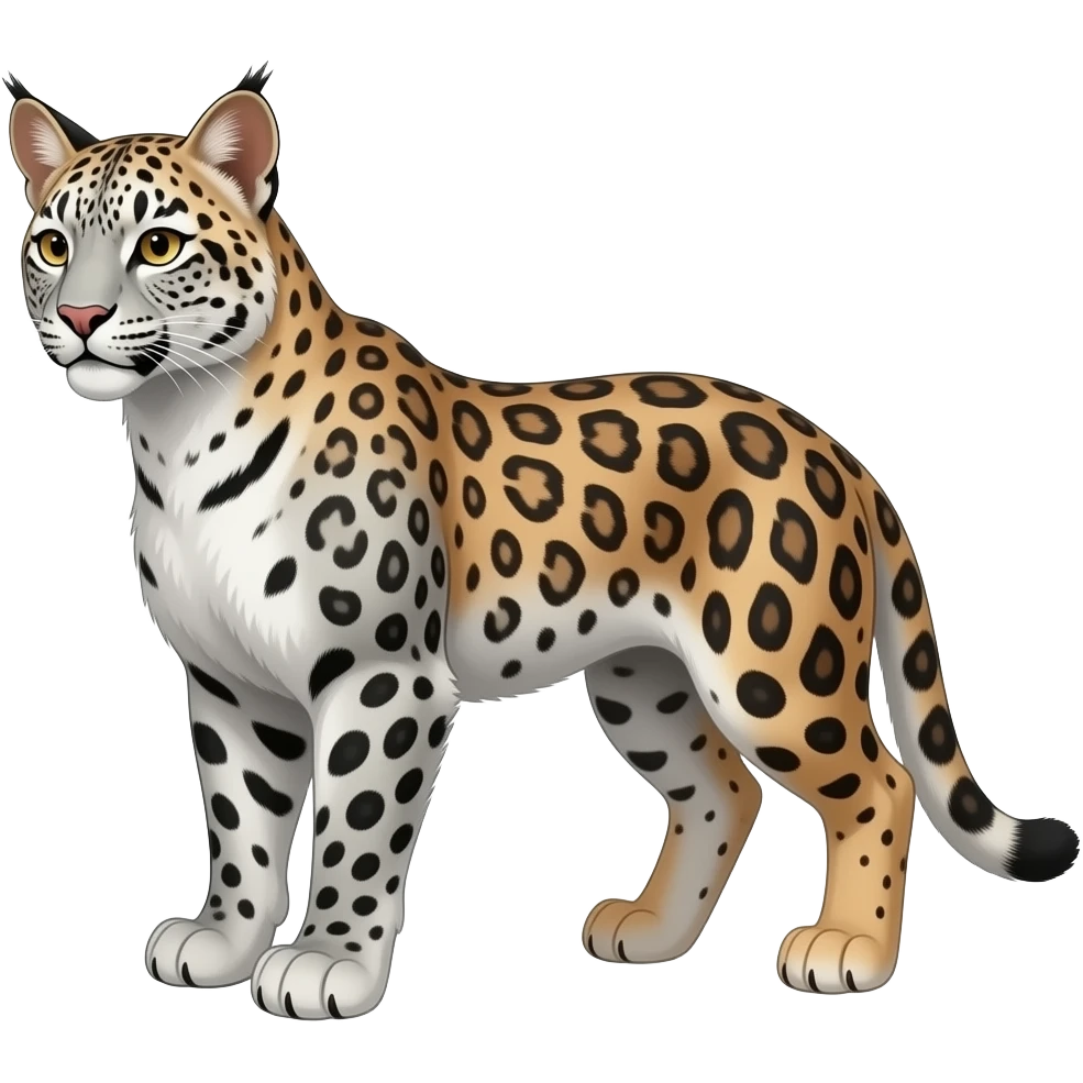 Snow-leopard-serval-caracal-bobcat-fantasy-hybrid-animal emoji