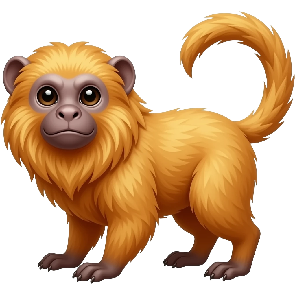 Golden lion tamarin emoji