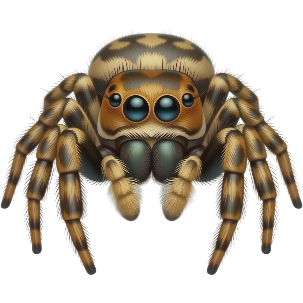 Regal Jumping Spider with long lashes emoji