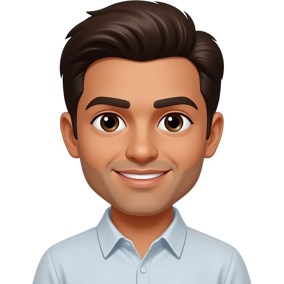 Indian and brown hair emoji