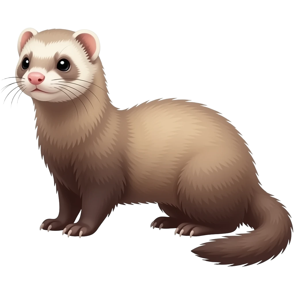 ferret in emoji style emoji