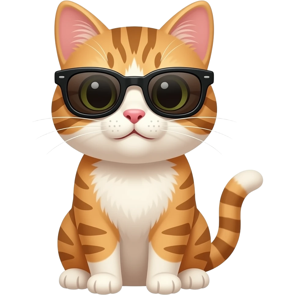 Cat wearing sunglasses emoji