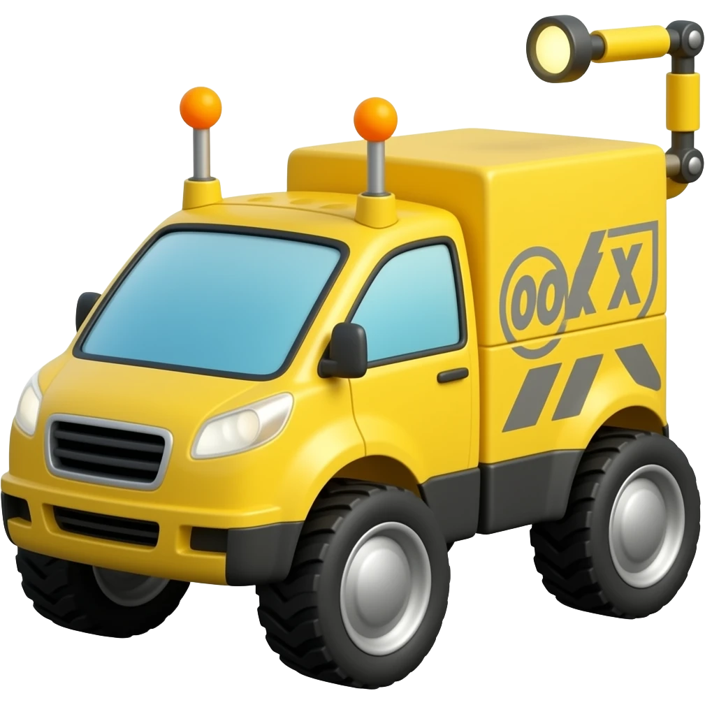 Yellow delivery robot emoji