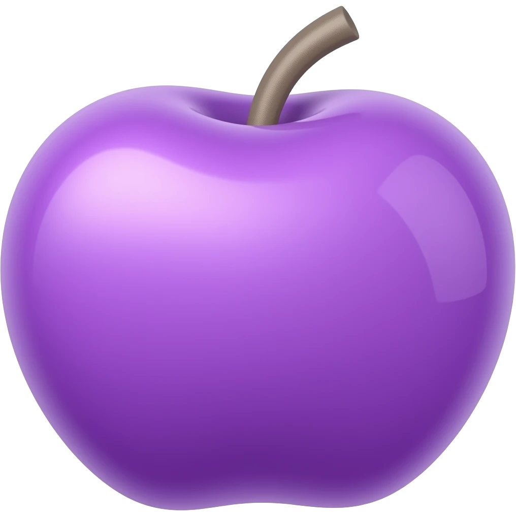 apple iphone purple emoji