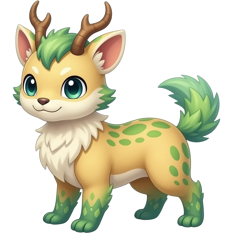 Fantasy cute colorful dainty dainty vernid-Trico-Fionbri-creature emoji