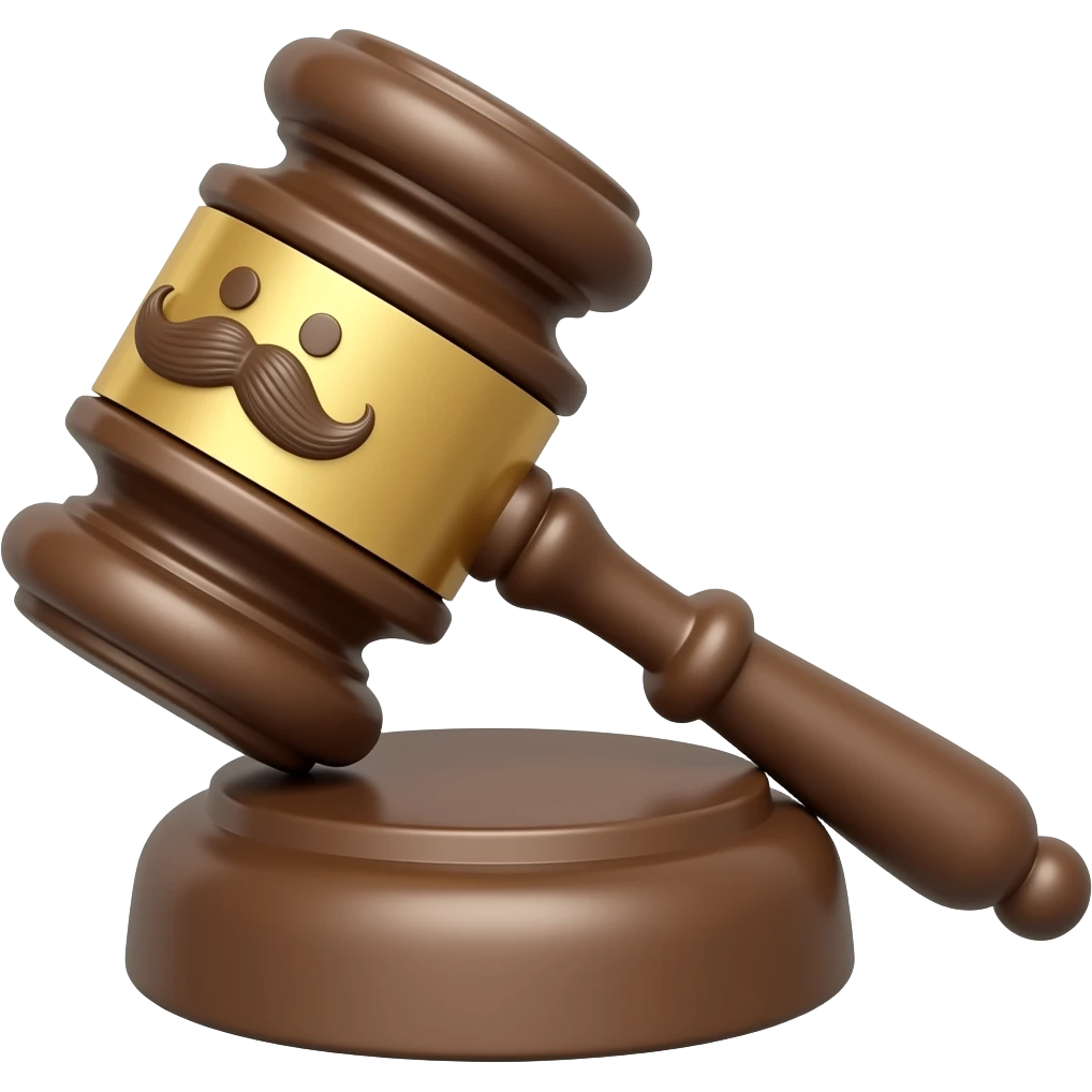 Court hummer with face and mustache emoji