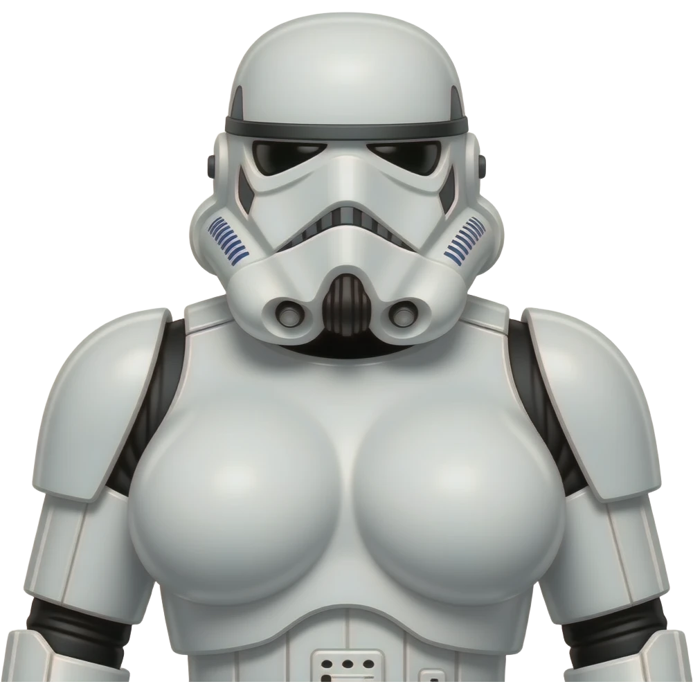 Battle droid with hyper massive boobs emoji