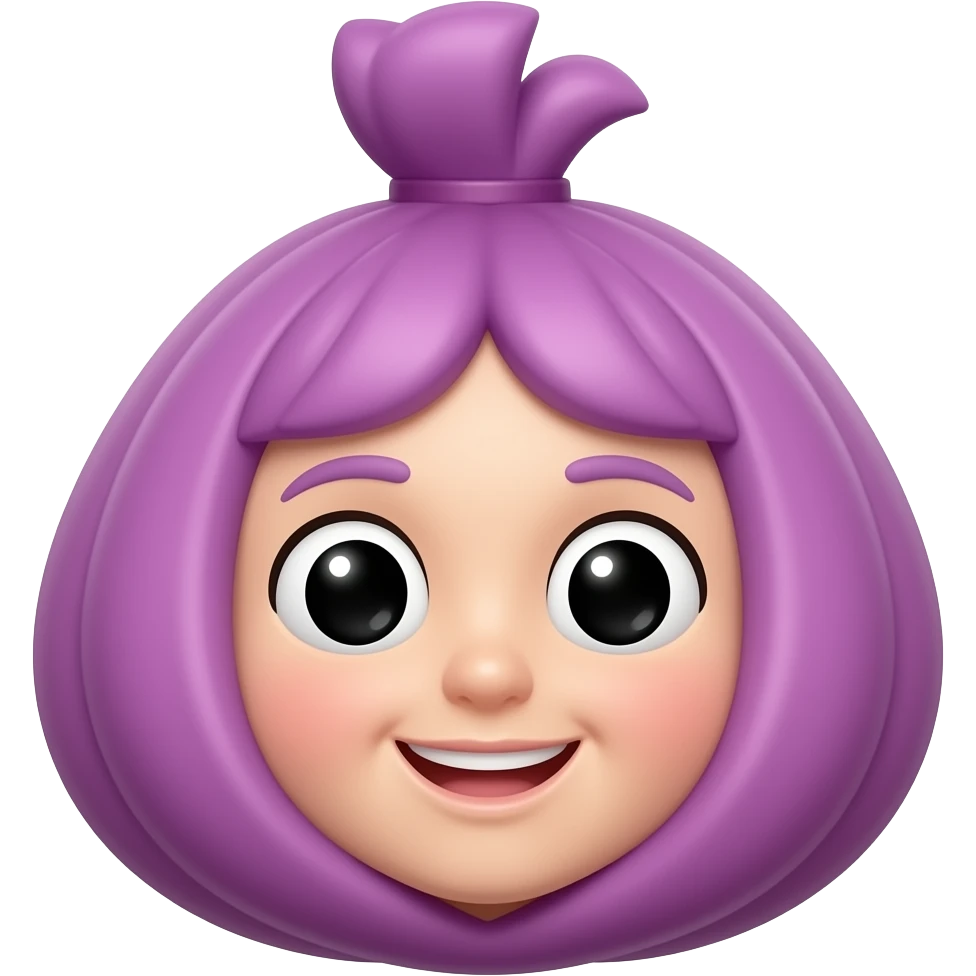 Moño morado emoji