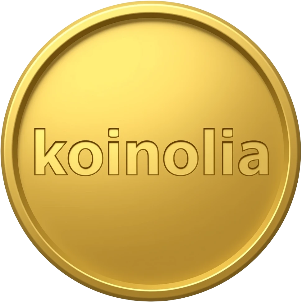 coin with the word "koinonia" on it emoji