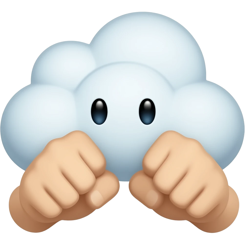 Fight cloud emoji