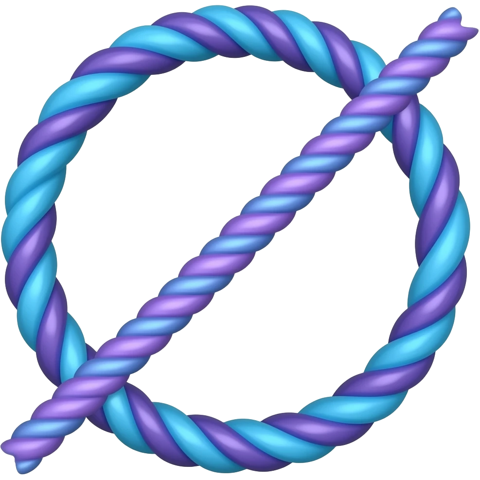 Blue and Purple Ropes emoji