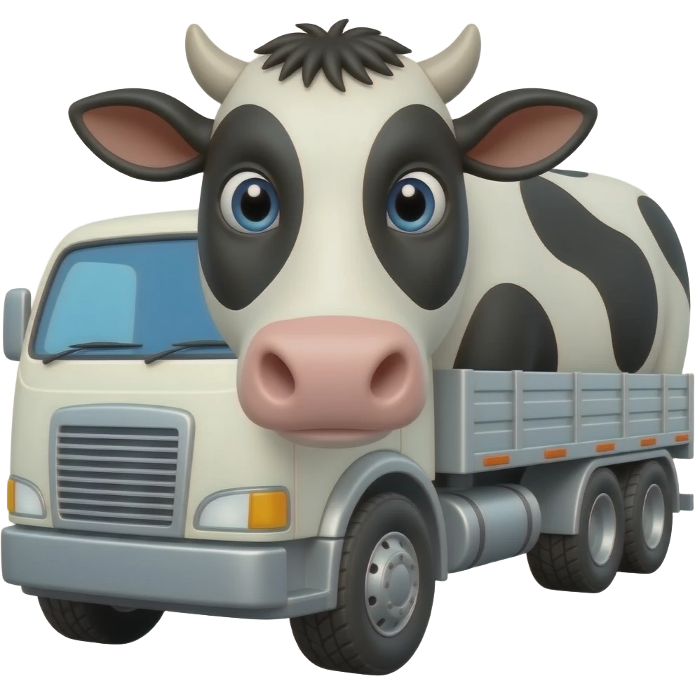 Cattle lorry: emoji