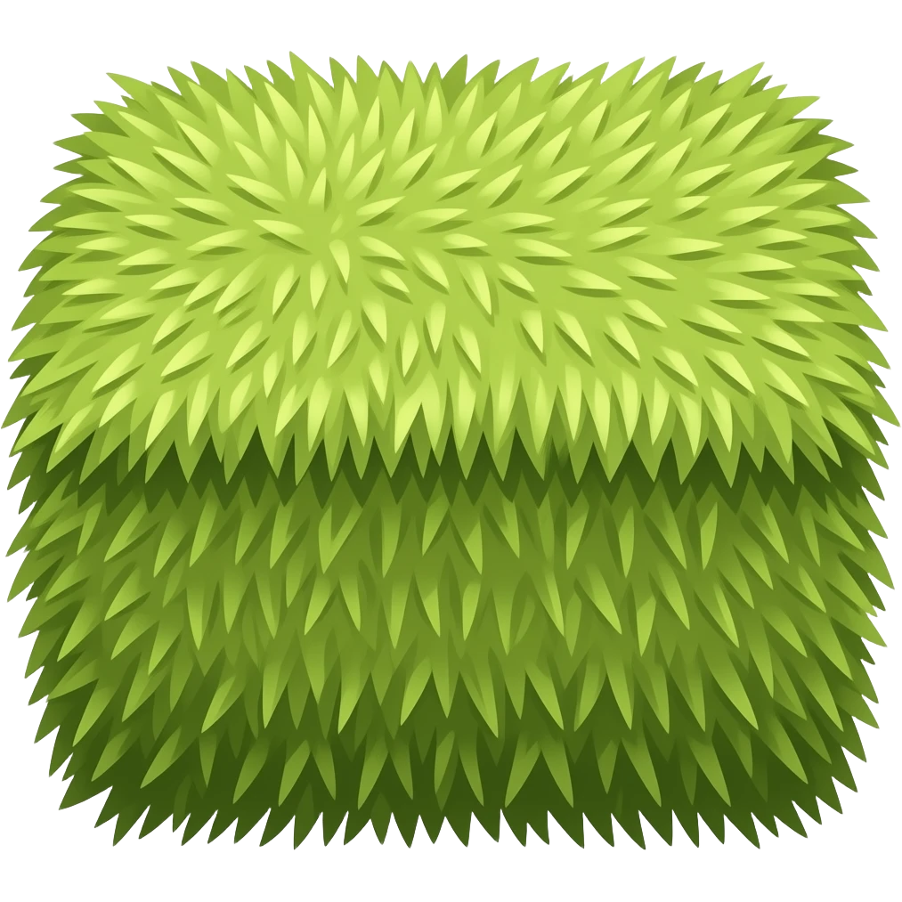 Rectangle bale of green hay emoji