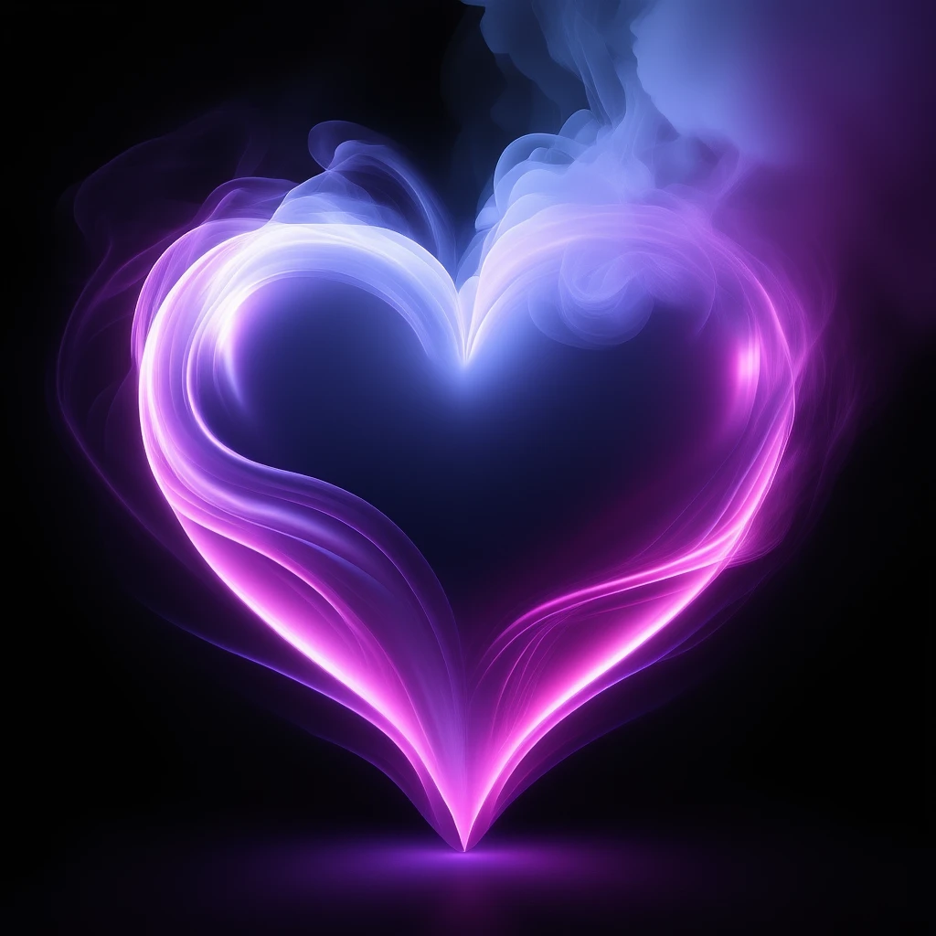 heart with a swirling smoke effect emoji