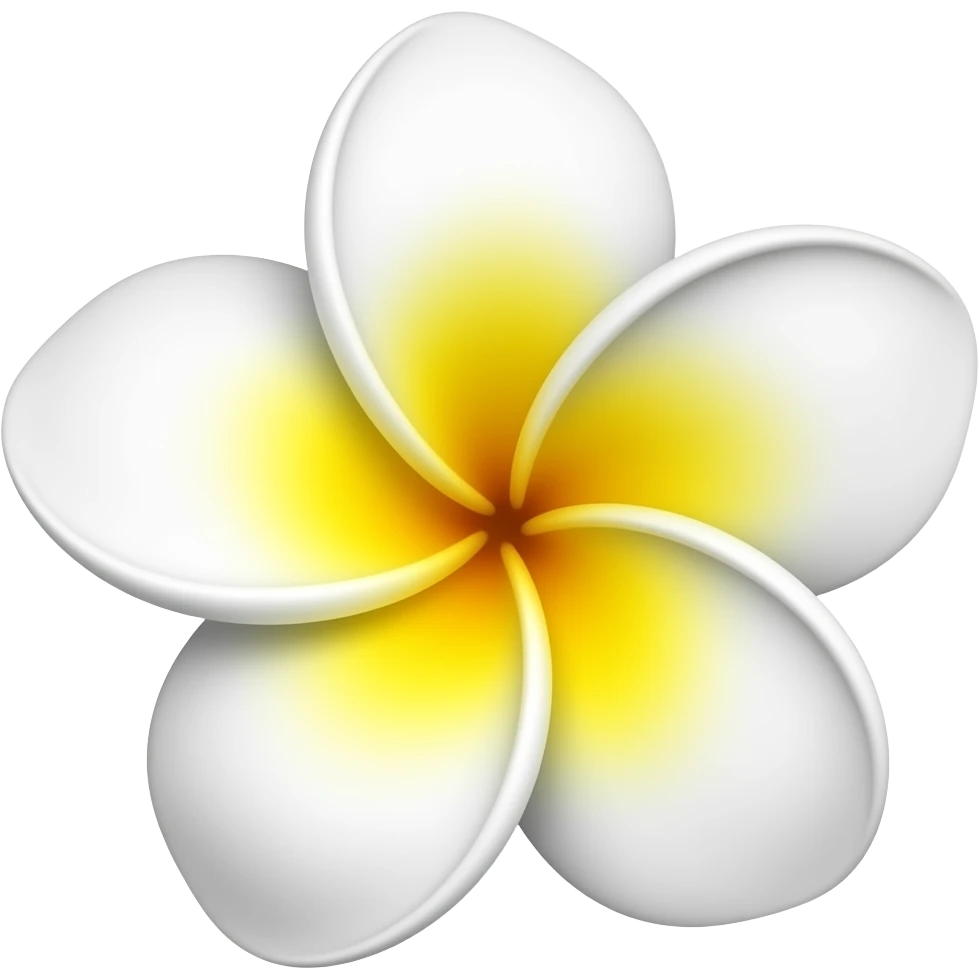 Fraingipani flower emoji