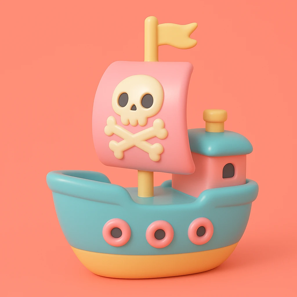 pirate ship emoji