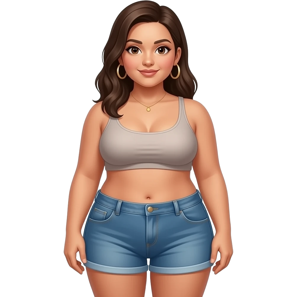 A full body latina emoji