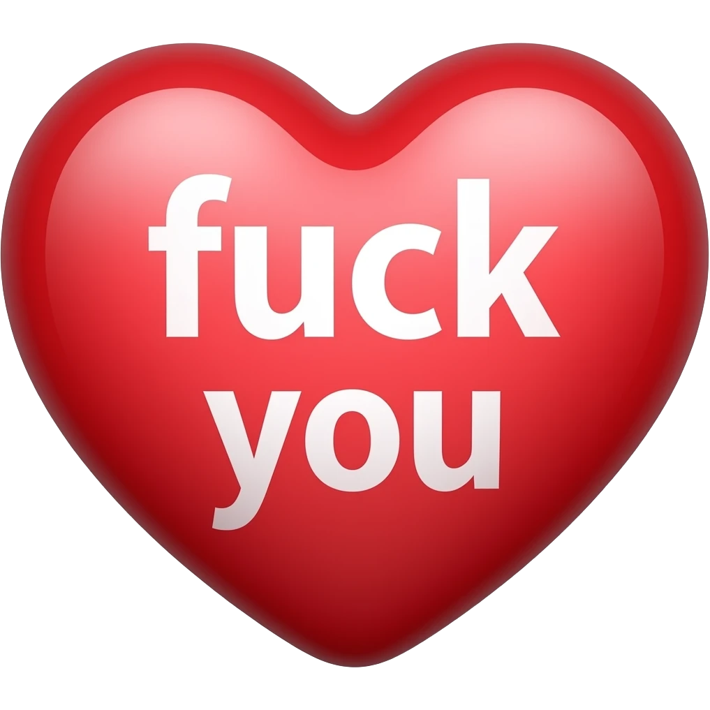 heart that says fuck you emoji