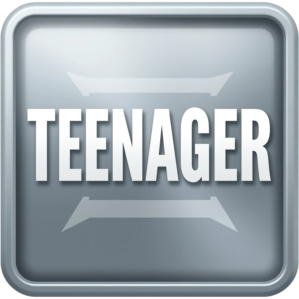 OFFICALLY A TEENAGER SIGN emoji