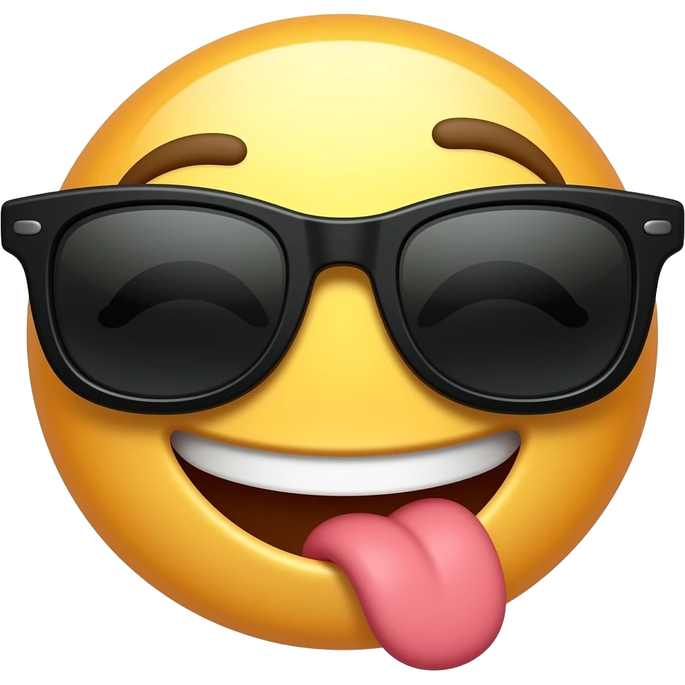 😜+🕶 emoji