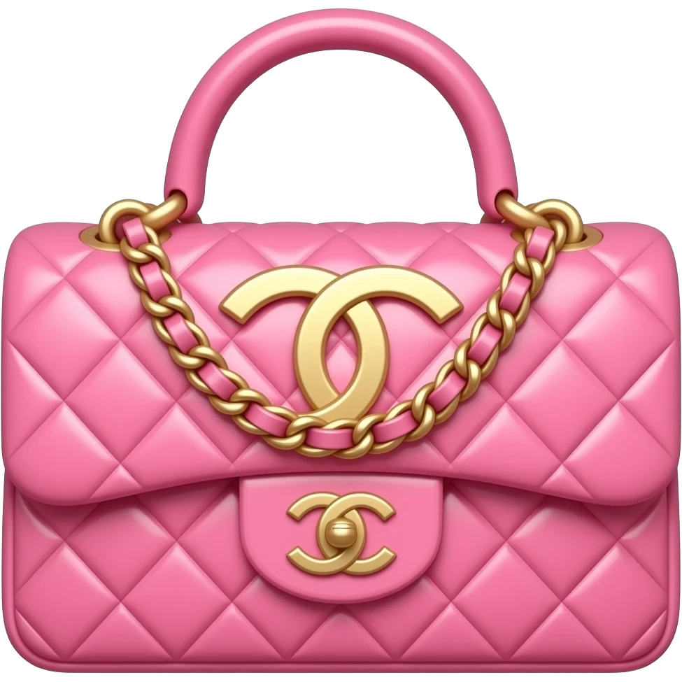 chanel pink bag emoji