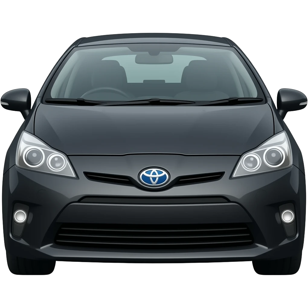 Black Toyota Prius Gen 3 emoji