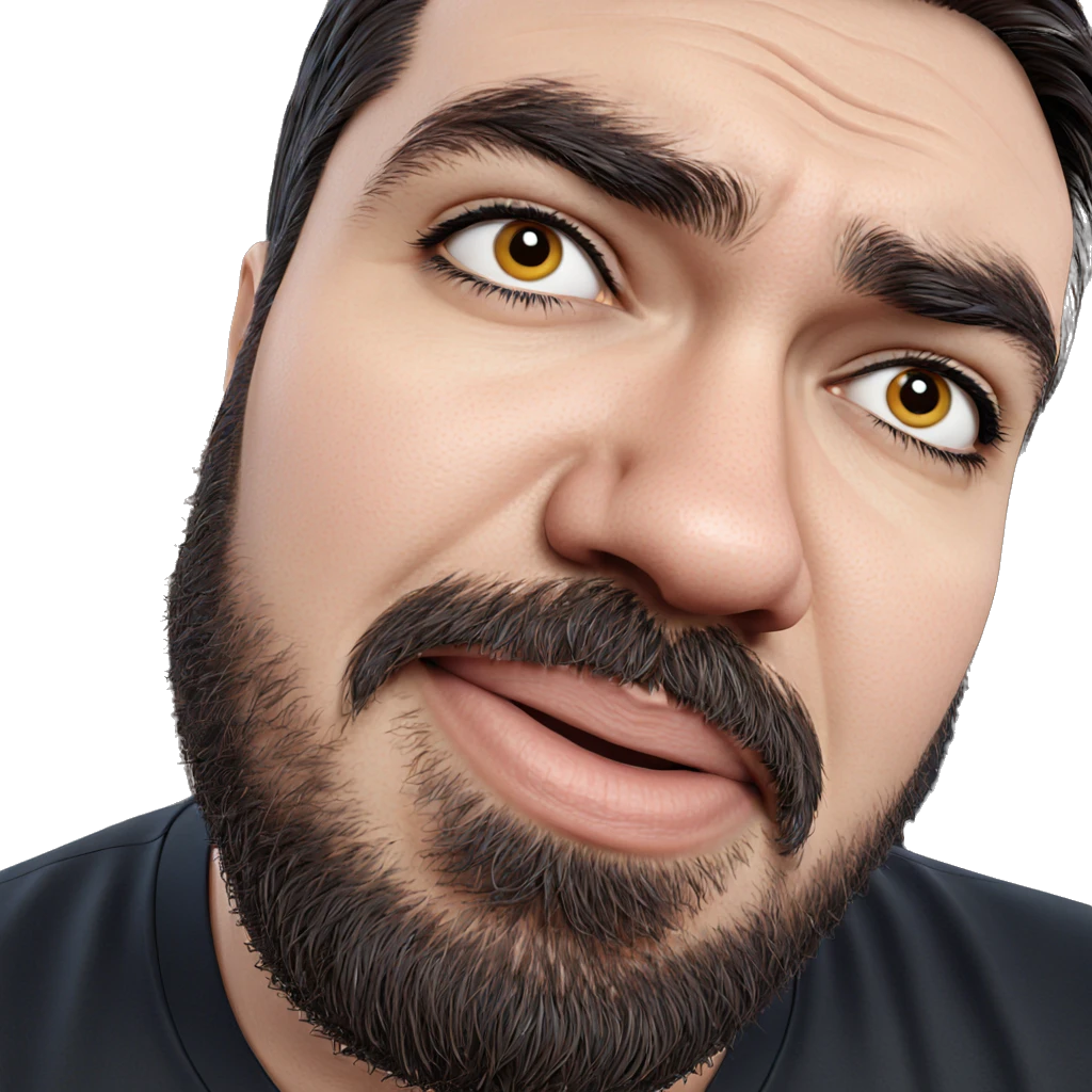 moody portrait of a man emoji