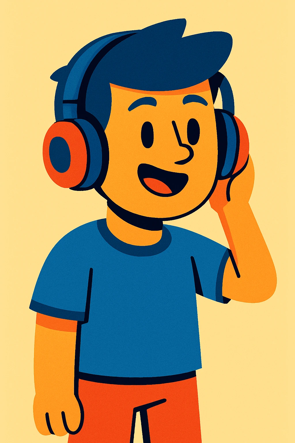 A guy with headphones emoji