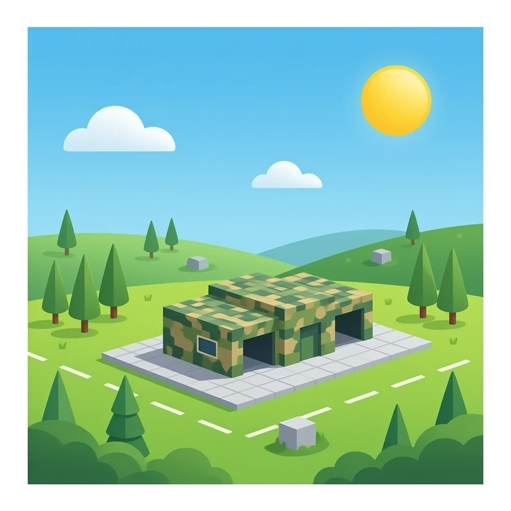 green military base emoji emoji