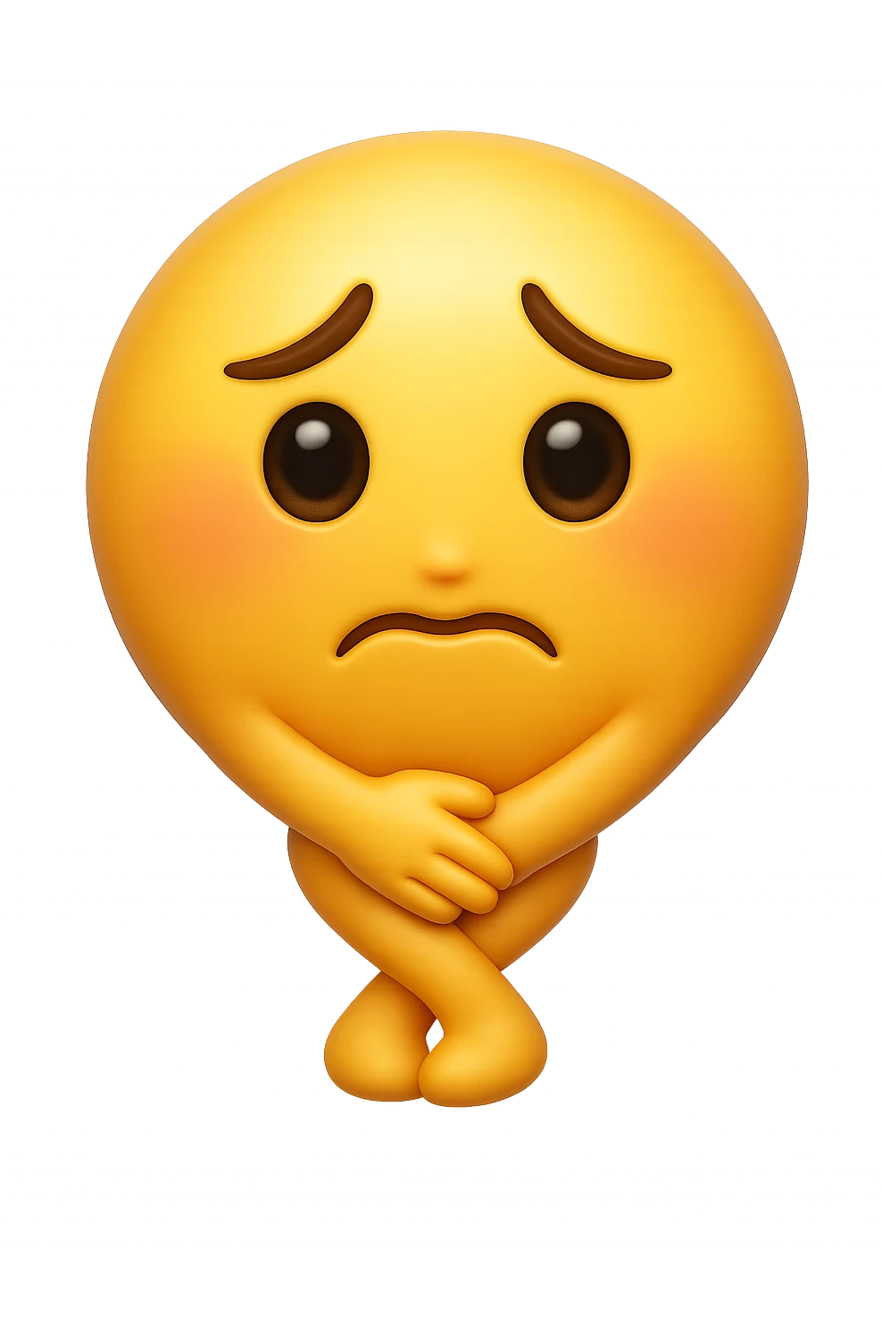 emoji stile iphone che riguarda l'argomento "stipsi/andrò al bagno oggi?", iperrealistico 4k emoji