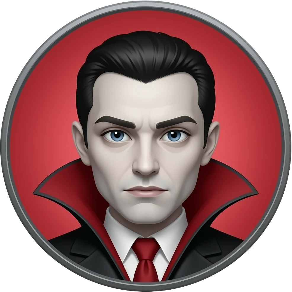 Vampire emoji circle emoji