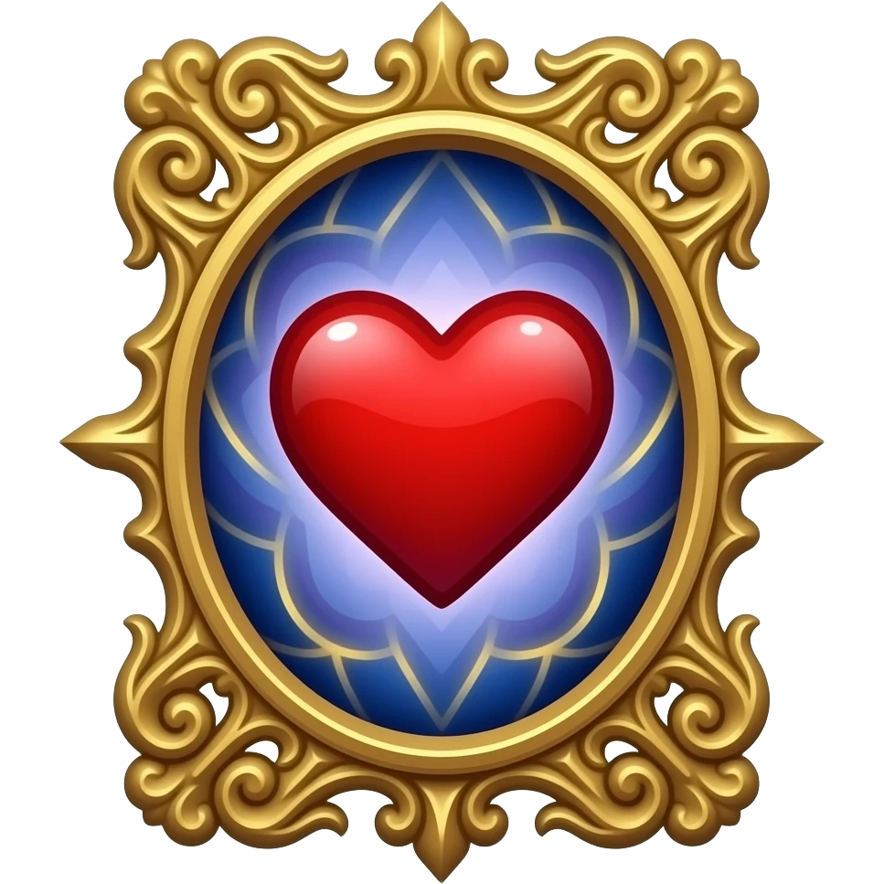 the queen of hearts tarot card emoji