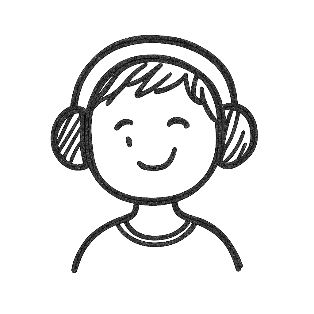 A guy with headphones emoji