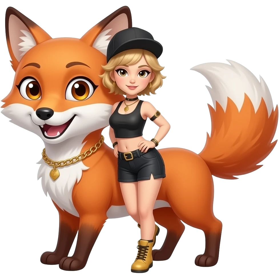 Thug womanfox emoji