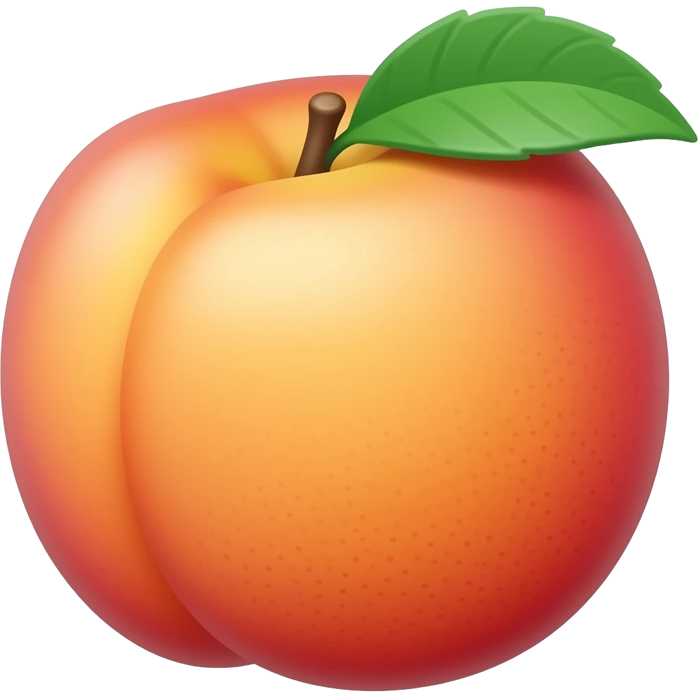 Nectarine emoji