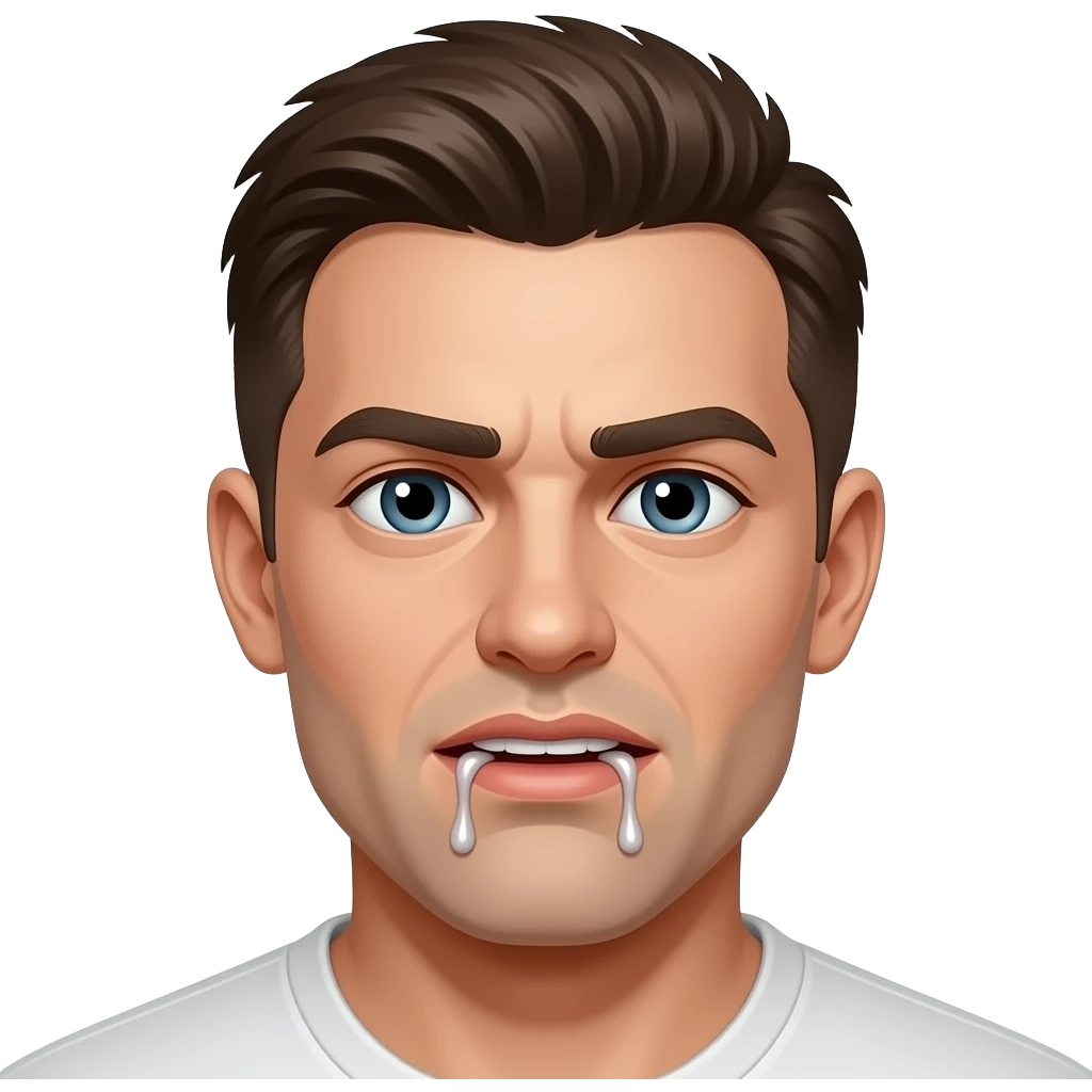 psychotic drooling emoji emoji