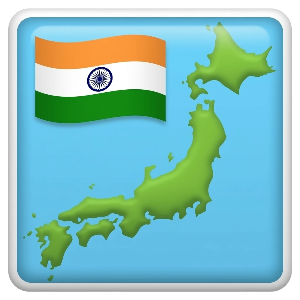 The emoji ,🇮🇳+🗾 emoji