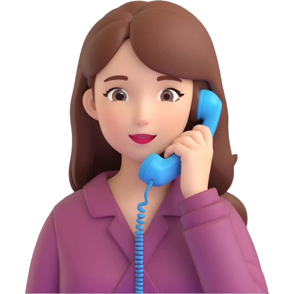 girl talking on phone bedroom background, close up pose emoji