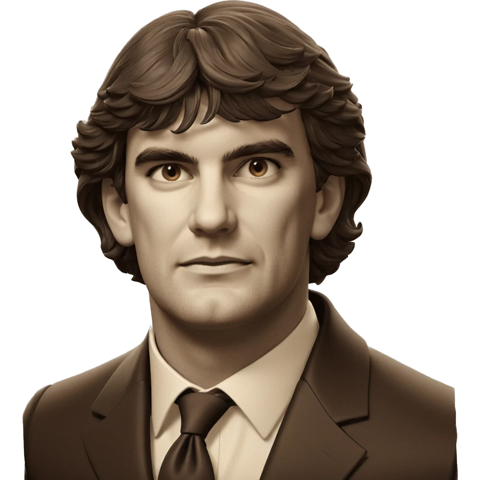 monochrome gentleman in sepia emoji