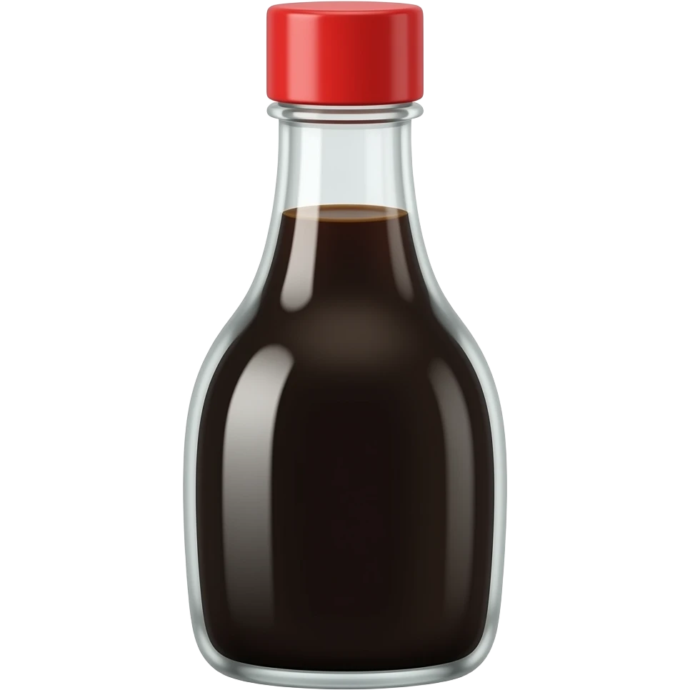 soy sauce emoji with red cap emoji