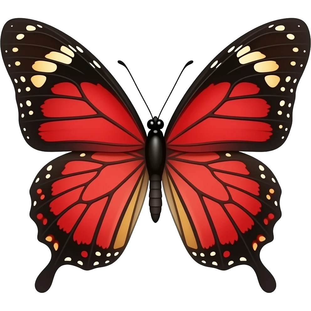 red butterfly emoji